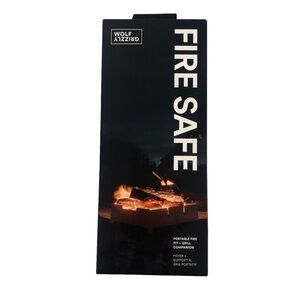 NWT Wolf + Grizzly Firesafe Collapsible Stainless Steel Portable Fire Pit
